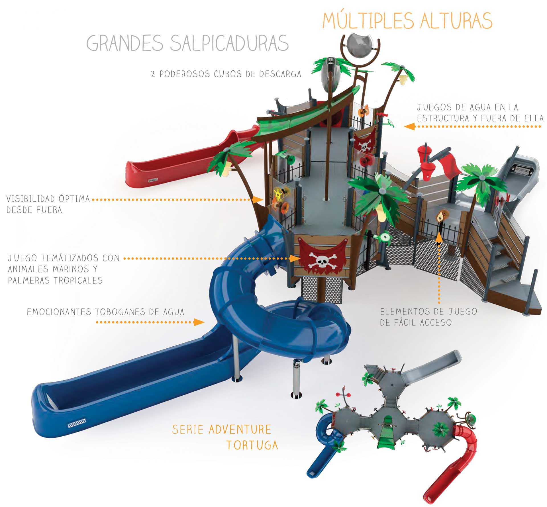 Torre de actividad Adventure Tortuga